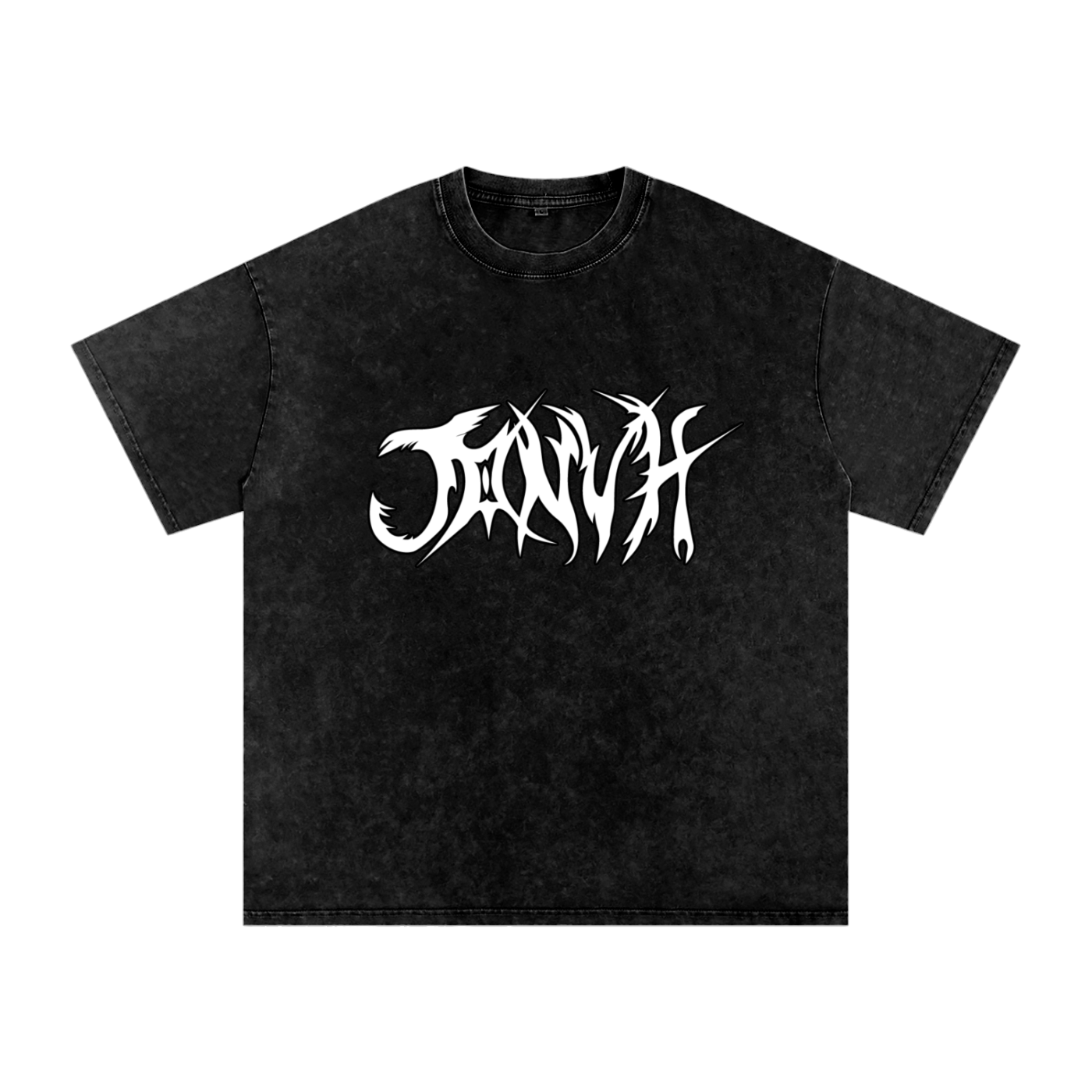 JONVH "MAKE HEAVY MUSIC" Acid Wash Oversize T-Shirt - 250 GSM