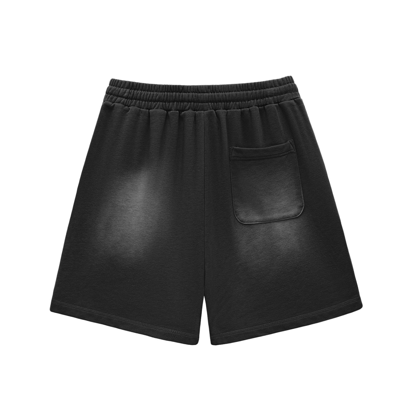 JONVH Sun Fade Raw Edge Cotton Shorts