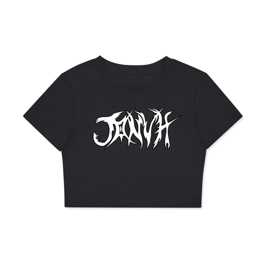 JONVH "MAKE HEAVY MUSIC" Women's Fitted Crop Tee | Bodycon T-Shirt