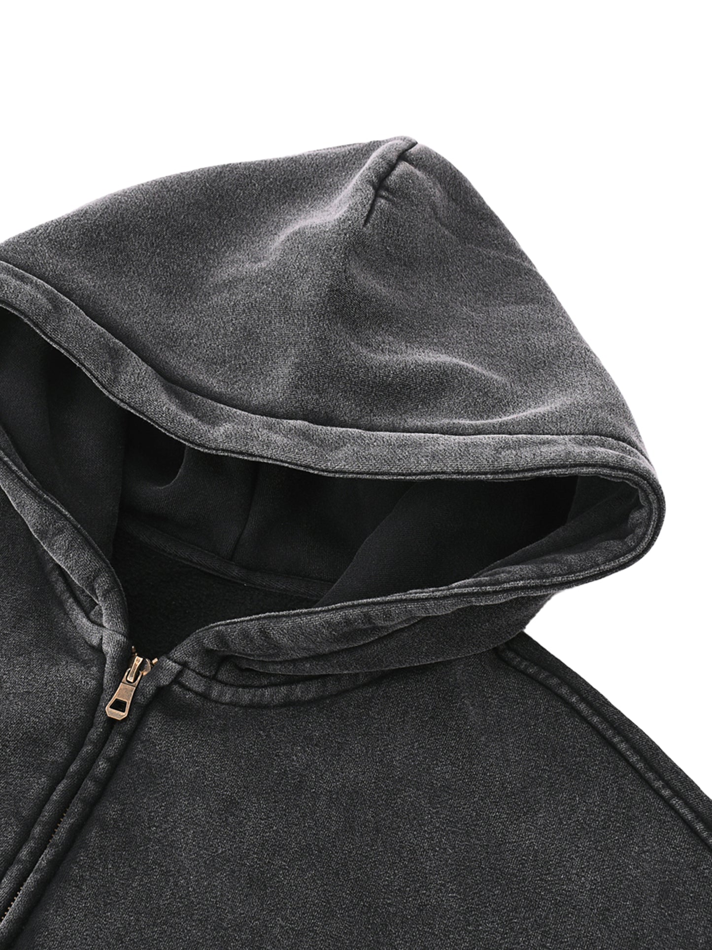JONVH "MAKE HEAVY MUSIC" Zip-Through Boxy Hoodie